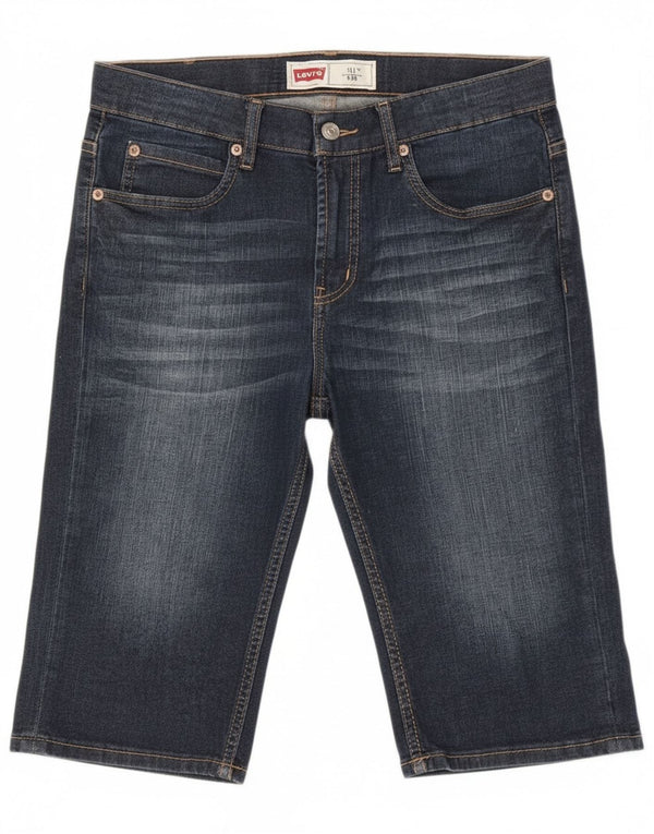 Джинсовые шорты Levi's Boys 511 Slim, 15–16 лет, W30, синий хлопок