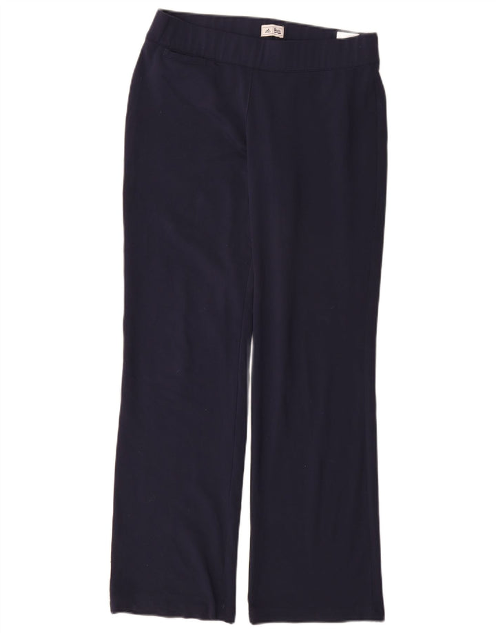 Женские спортивные брюки ADIDAS Climalite UK 10, маленькие, темно-синие, полиэстер