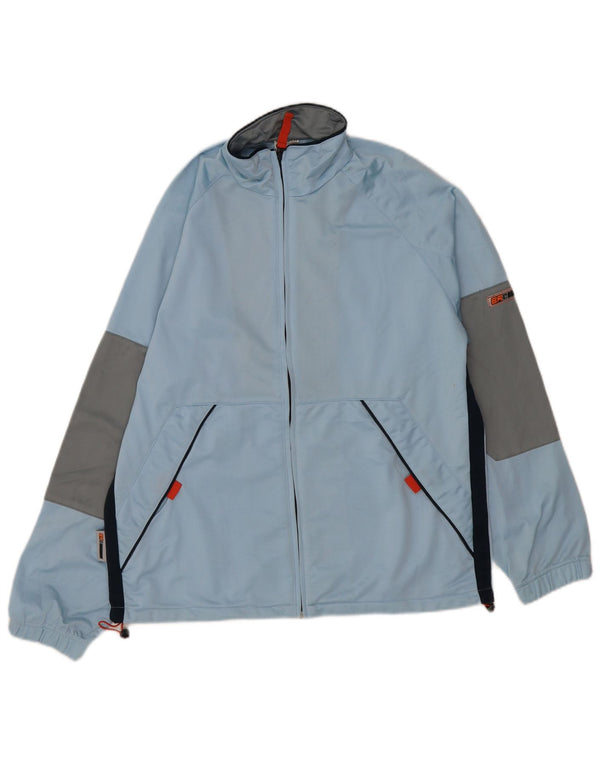 Мужской спортивный костюм BRUGI, верхняя куртка, средний синий, полиэстер с цветными блоками