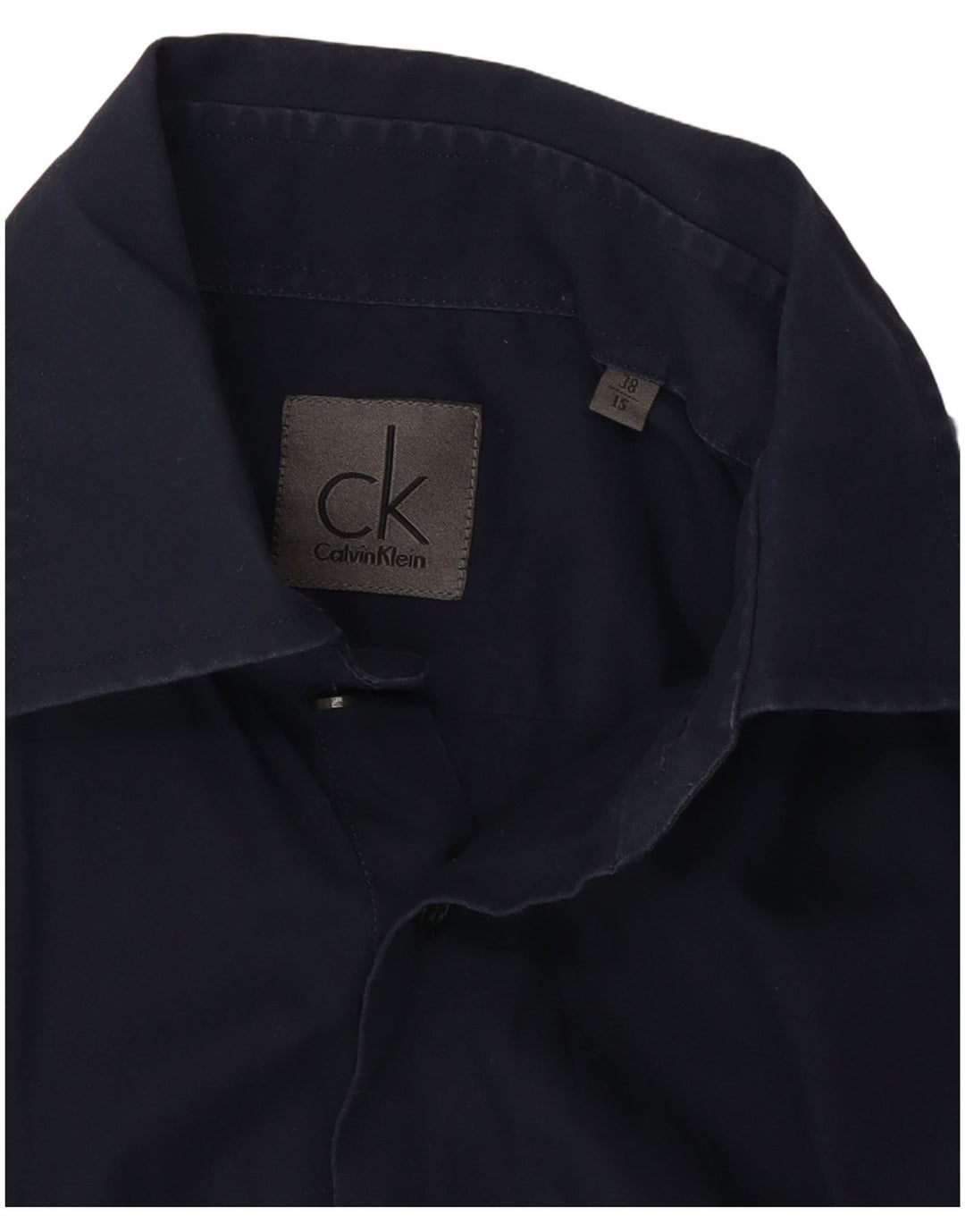 Мужская рубашка Calvin Klein, размер 38 15, средний темно-синий хлопок, размер 38 15