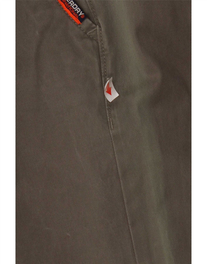 Мужские узкие брюки-карго Superdry W34 L30, хлопок цвета хаки