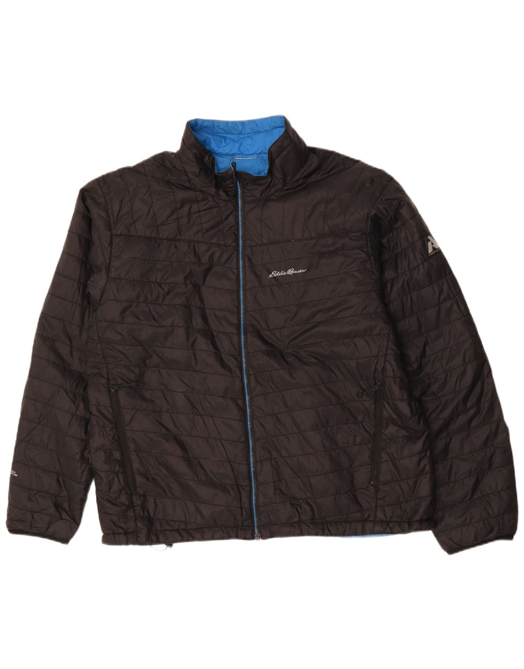 Мужская стеганая куртка Eddie Bauer UK 42 XL, черный полиэстер, спортивная