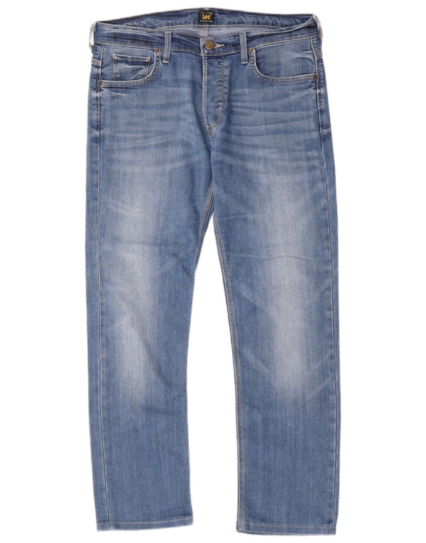 Мужские джинсы Lee Powell Slim W34 L28, синий хлопок