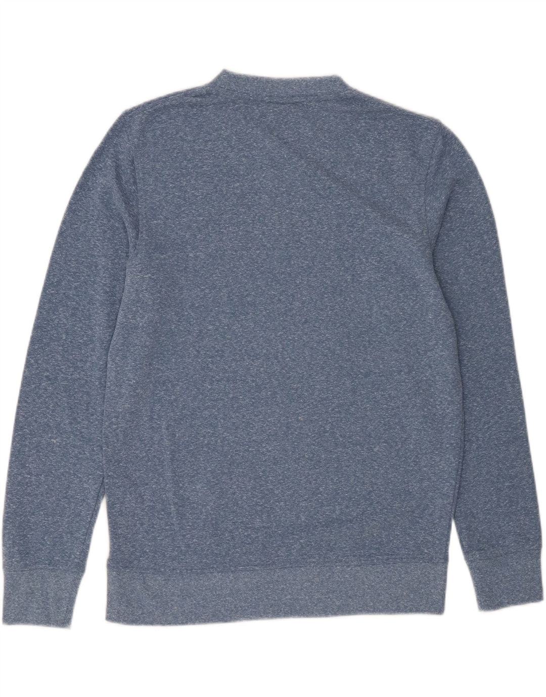 JACK & JONES Mens Graphic Sweatshirt Jumper Large Blue Flecked Polyester Vintage Jack & Jones and Second-Hand Jack & Jones from Messina Hembry 