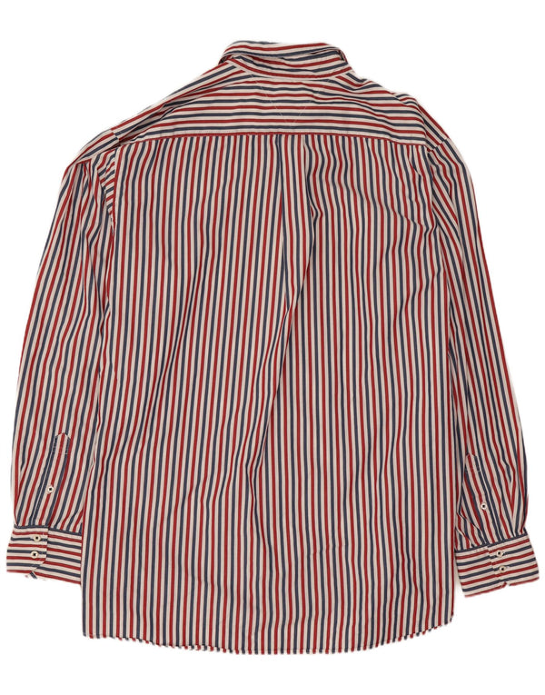 Tommy Hilfiger Мужская рубашка 3XL в разноцветную полоску из хлопка