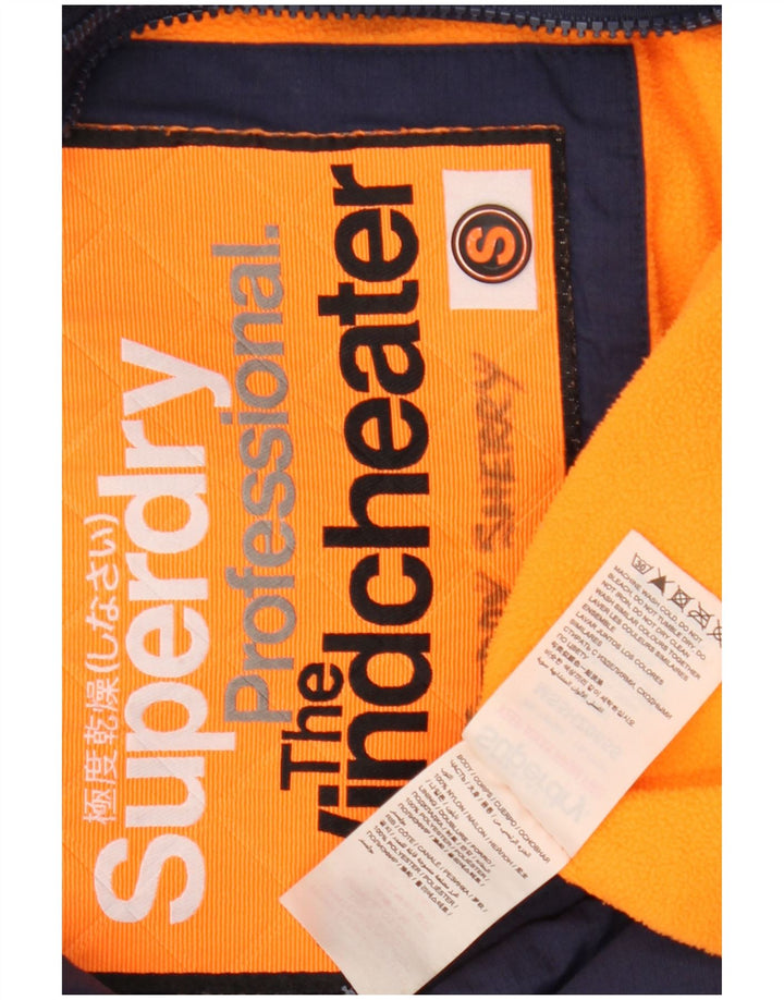 Мужская ветровка Superdry The Windcheater UK 36, маленькая темно-синяя