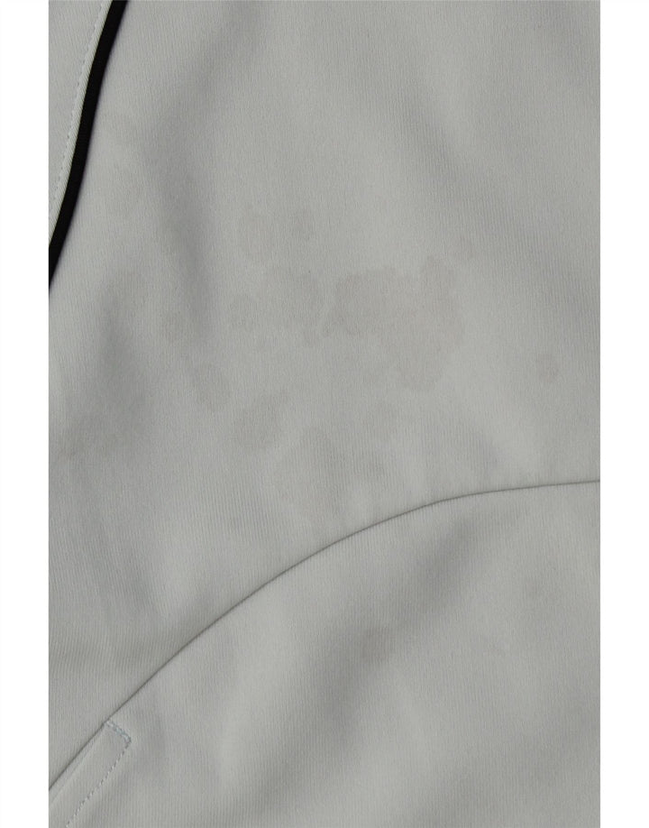 ASICS Womens Tracksuit Top Jacket UK 16 Large Grey Polyamide