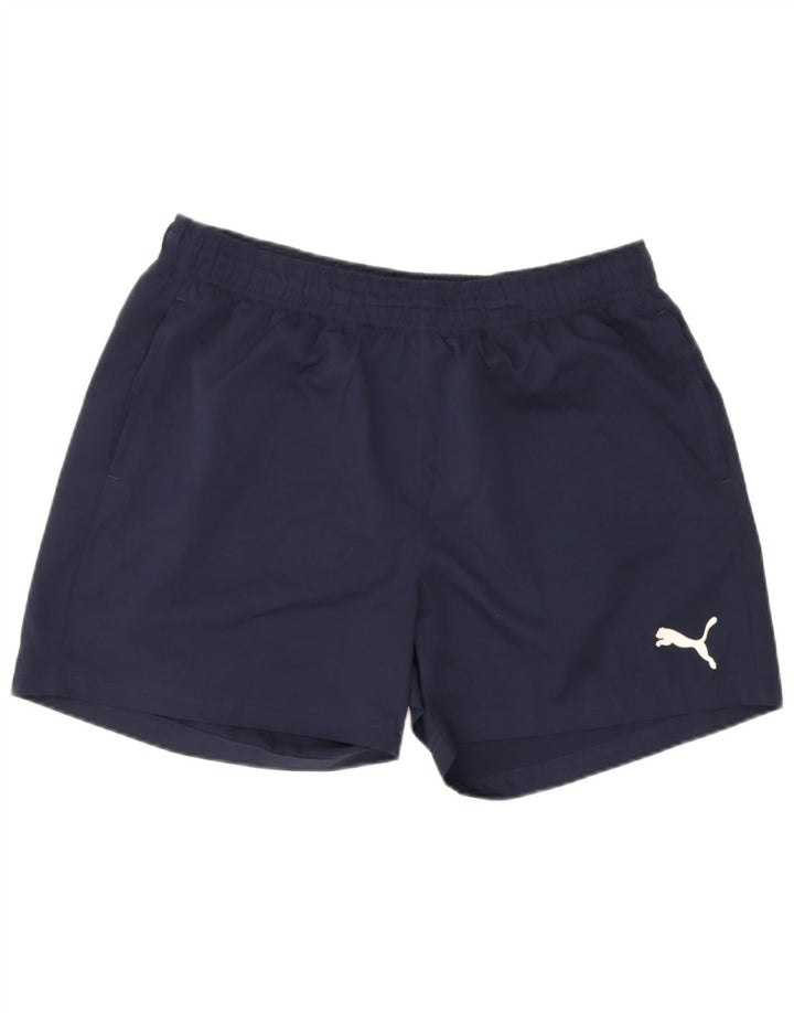 Мужские спортивные шорты Puma XL темно-синие из полиэстера