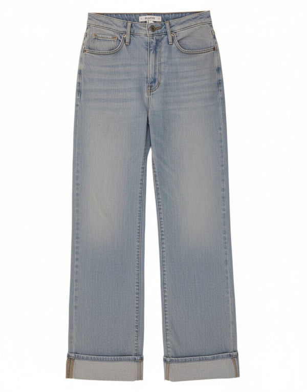 HOLLISTER Womens High Rise Loose Jeans US 00 2XS W23 L28 Blue Cotton