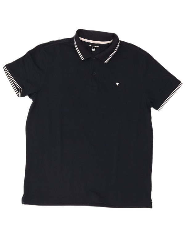 Мужская рубашка поло Champion Easy Fit 2XL, темно-синяя, хлопок