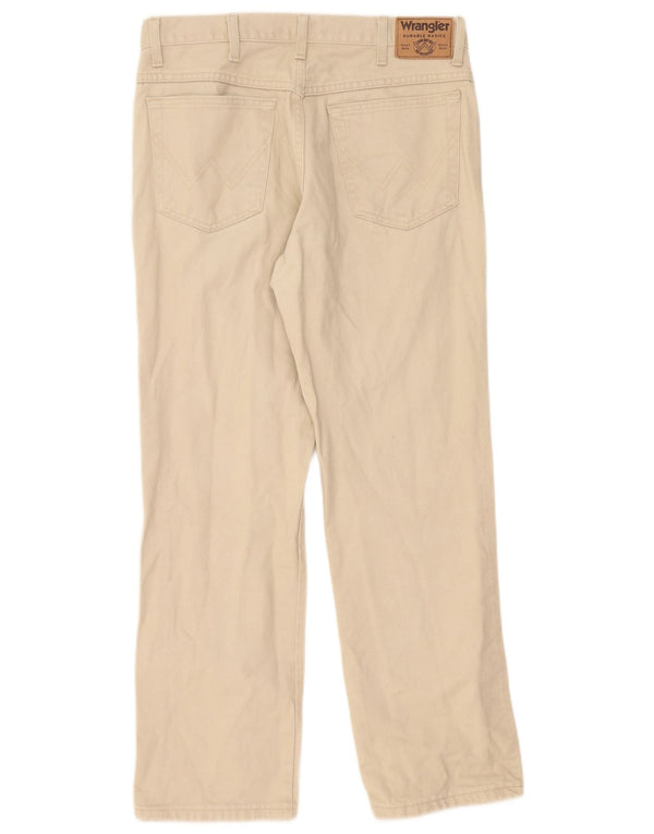 Мужские прямые джинсы Wrangler W34 L30, бежевый хлопок