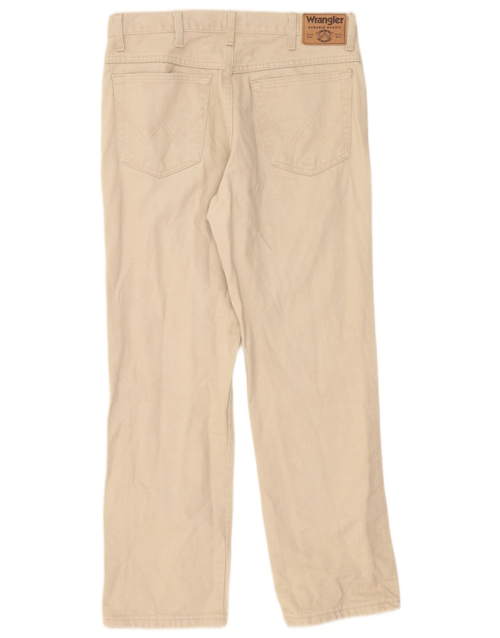 Мужские прямые джинсы Wrangler W34 L30, бежевый хлопок