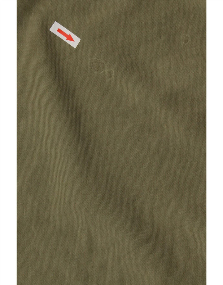 Женский укороченный свитшот оверсайз ADIDAS UK 14, большой хлопок цвета хаки