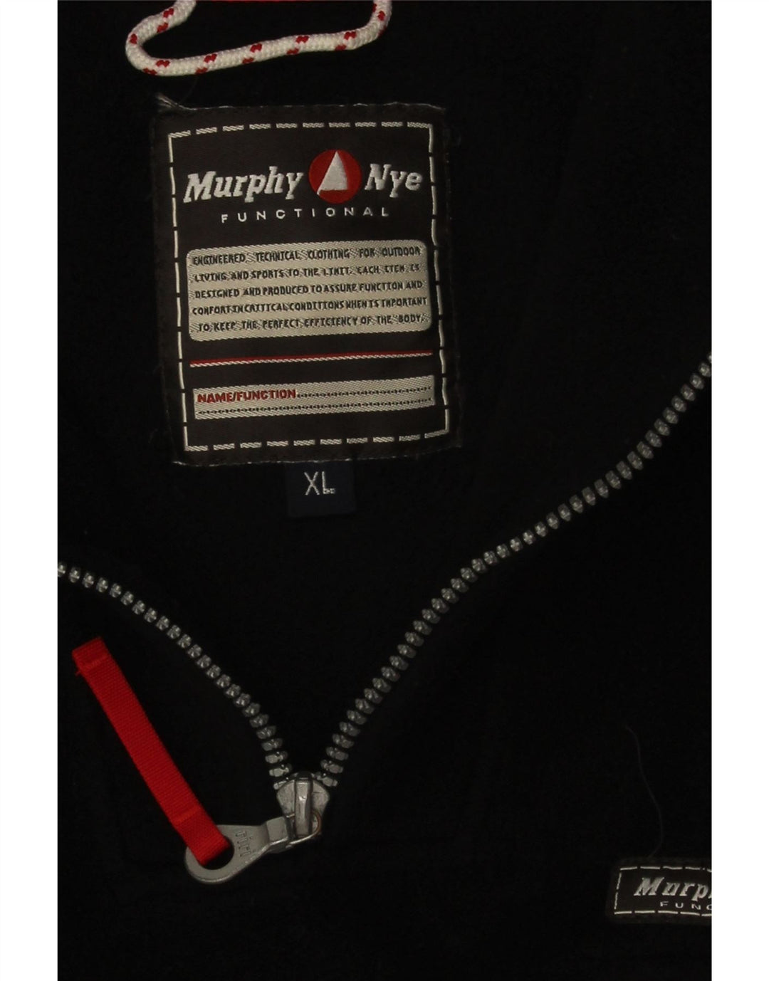 Мужской флисовый джемпер с воротником на молнии Murphy & Nye XL, черный полиэстер