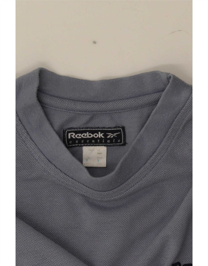 Женская укороченная футболка Reebok UK 10, маленькая, серая