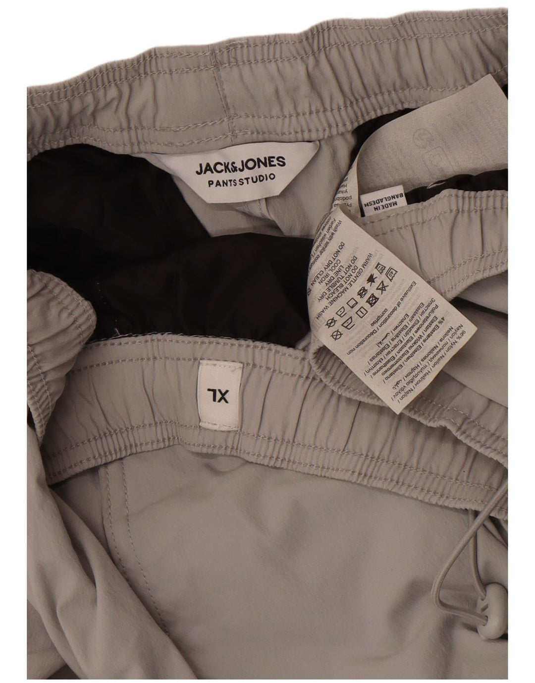 Мужские спортивные брюки-карго Jack & Jones XL, серый нейлон