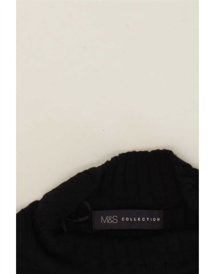 Женская майка без рукавов Marks & Spencer UK 10, маленькая, черная