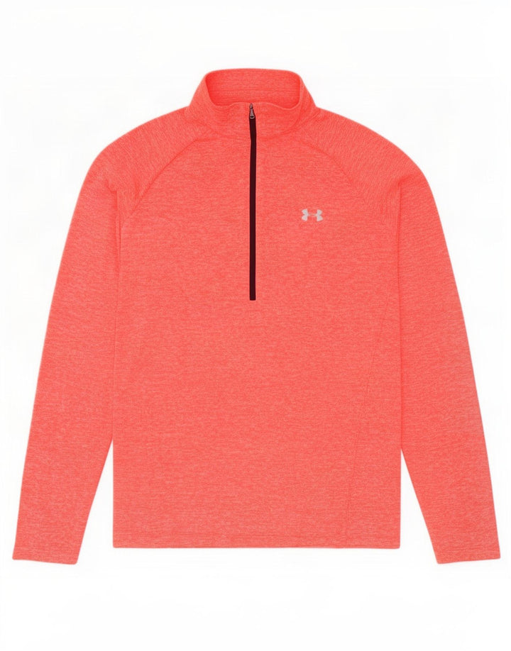 Мужской спортивный пуловер Under Armour Heat Gear, топ XL, оранжевый в крапинку