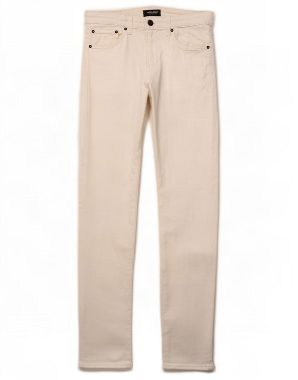 Мужские узкие джинсы Jack & Jones W32 L34, белый хлопок