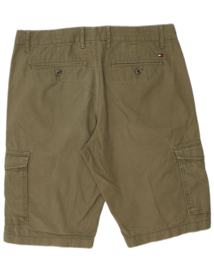 Мужские шорты карго Tommy Hilfiger W32, средний цвет хаки, хлопок