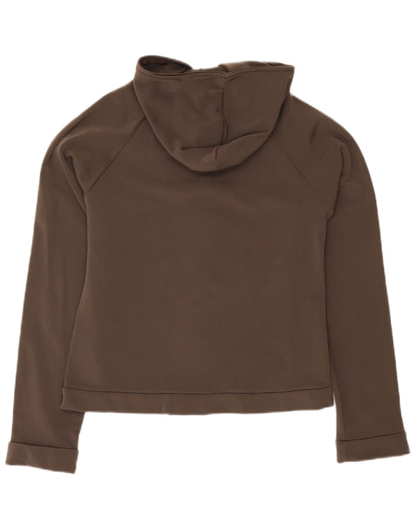 Fila Женский свитер с капюшоном на молнии UK 12 Средний Коричневый