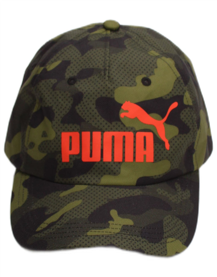 Бейсболка с рисунком Puma для мальчиков, зеленый полиэстер, один размер