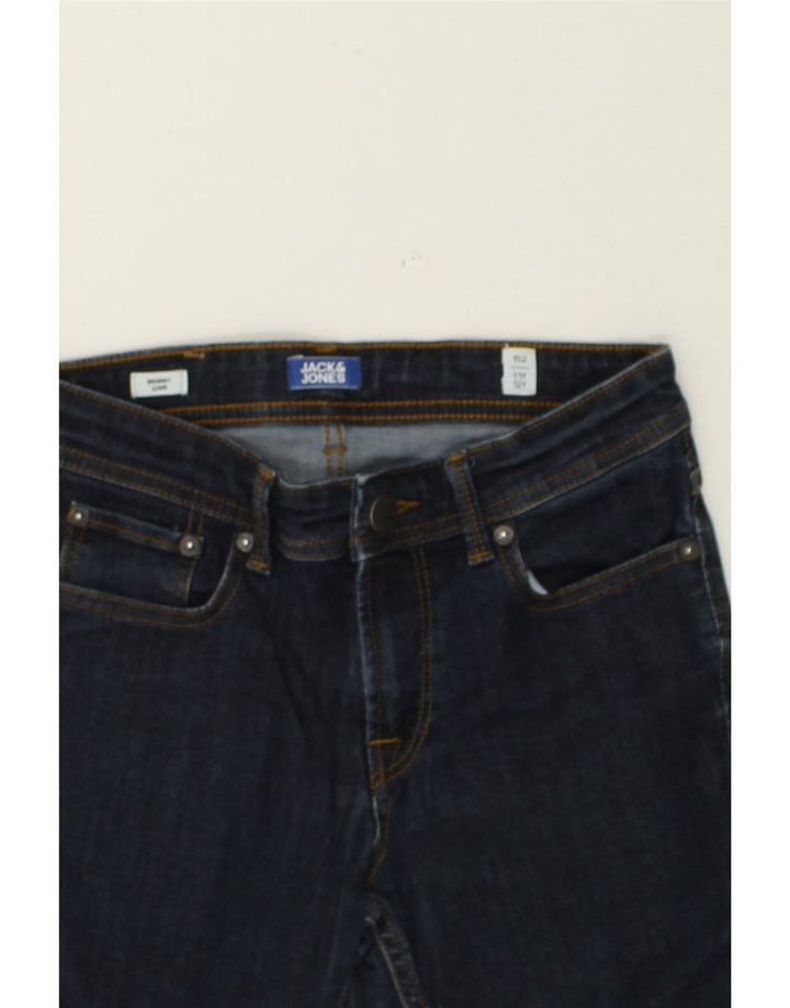 JACK & JONES Boys Liam Skinny Jeans 11-12 Years W26 L25  Navy Blue | Vintage Jack & Jones | Thrift | Second-Hand Jack & Jones | Used Clothing | Messina Hembry 