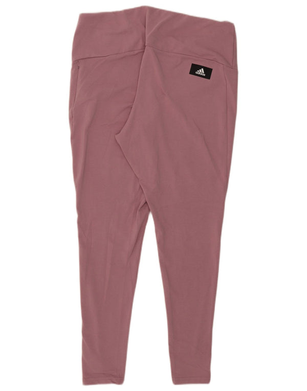 Женские леггинсы Adidas с рисунком UK 24/26 2XL, розовый хлопок