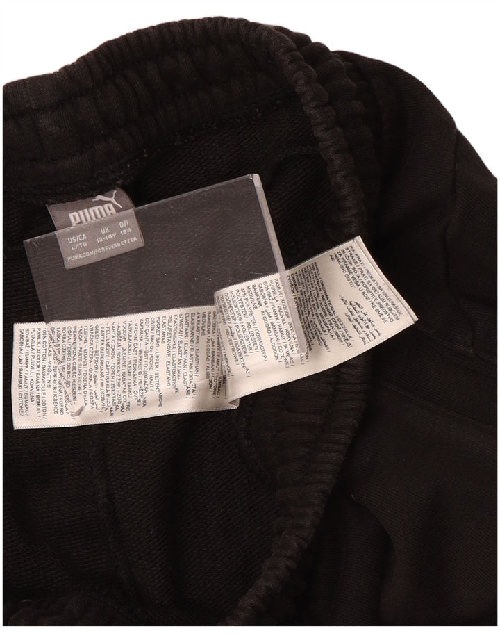 Спортивный костюм PUMA для мальчиков с графическим рисунком Брюки для бега 13–14 лет Коричневый полиэстер