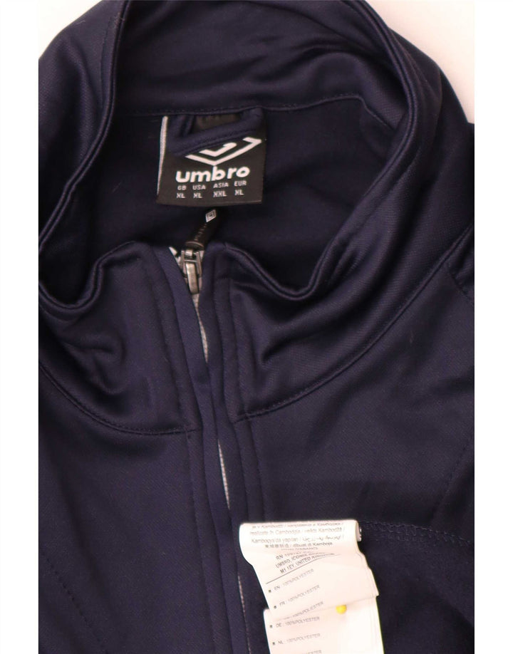 Umbro Мужской пуловер спортивный костюм верхняя куртка XL темно-синий полиэстер