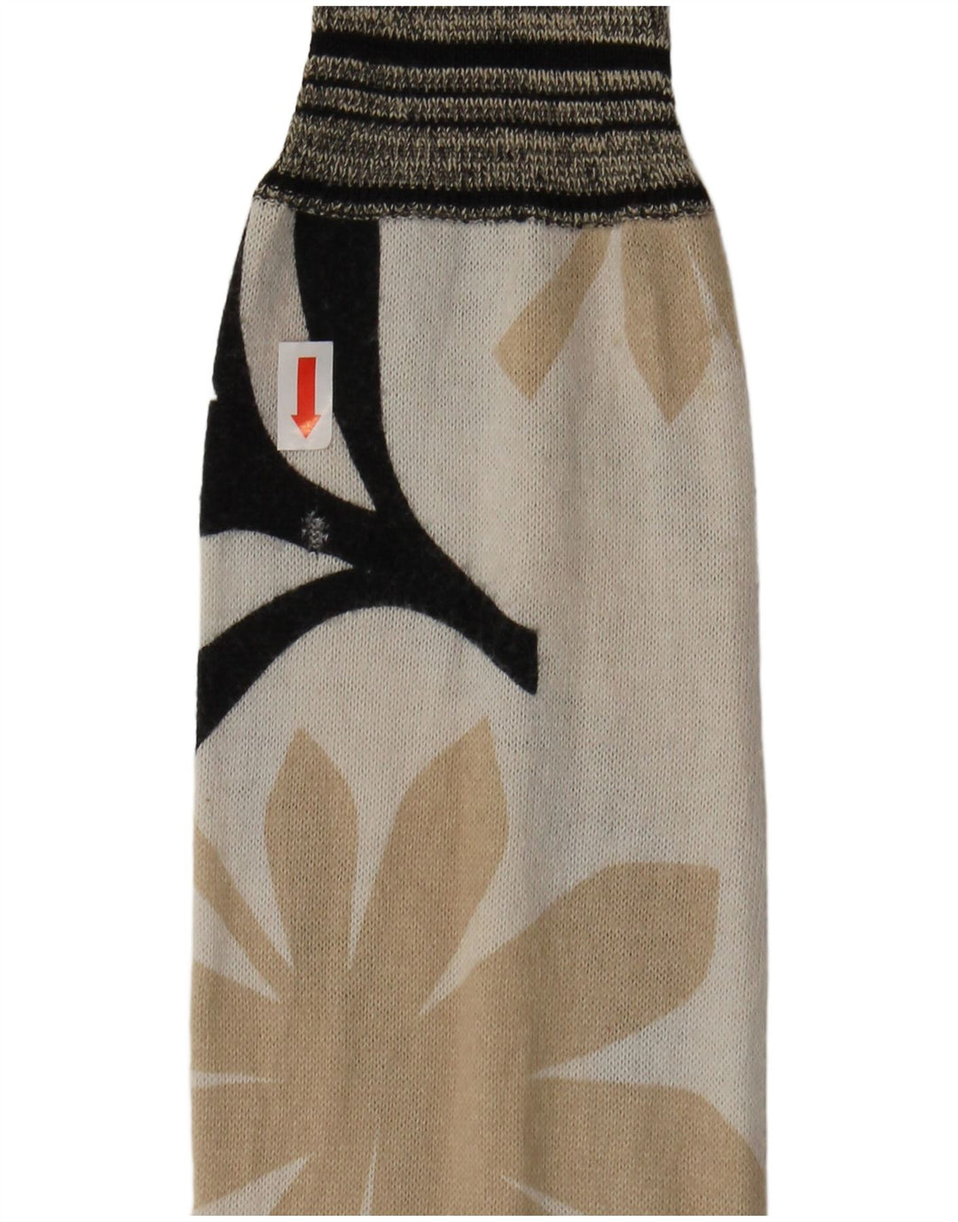 ICEBERG Женский кардиган-свитер UK 6 XS Off Белый Хлопок с цветочным принтом