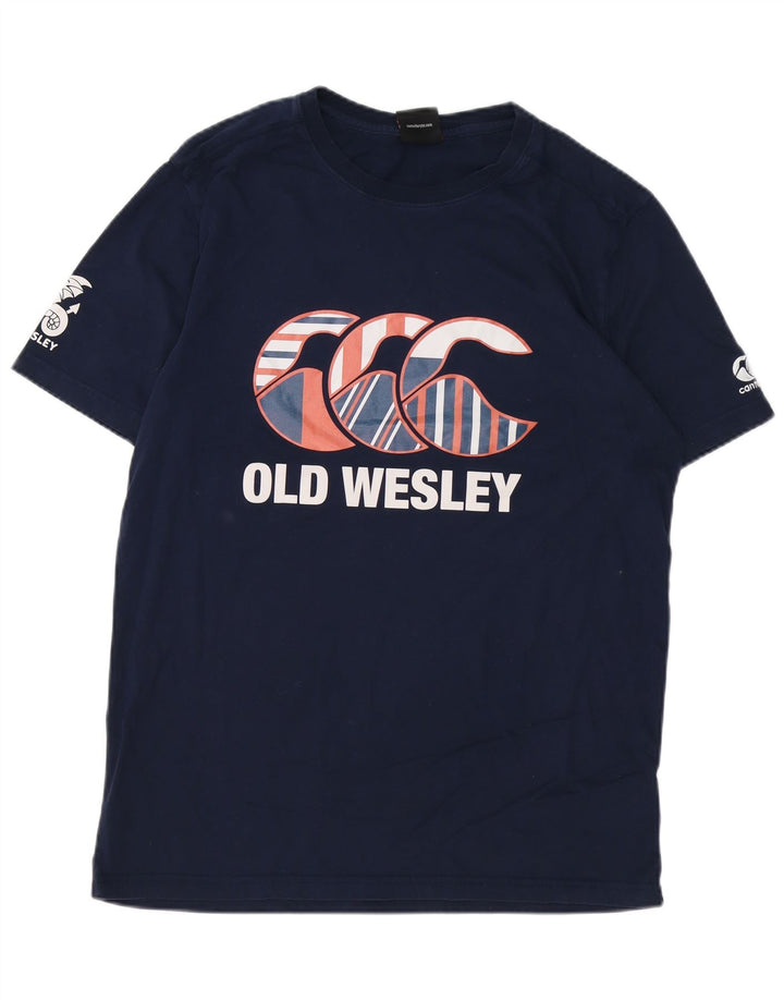 CANTERBURY Мужская футболка с рисунком Top XL Темно-синий хлопок