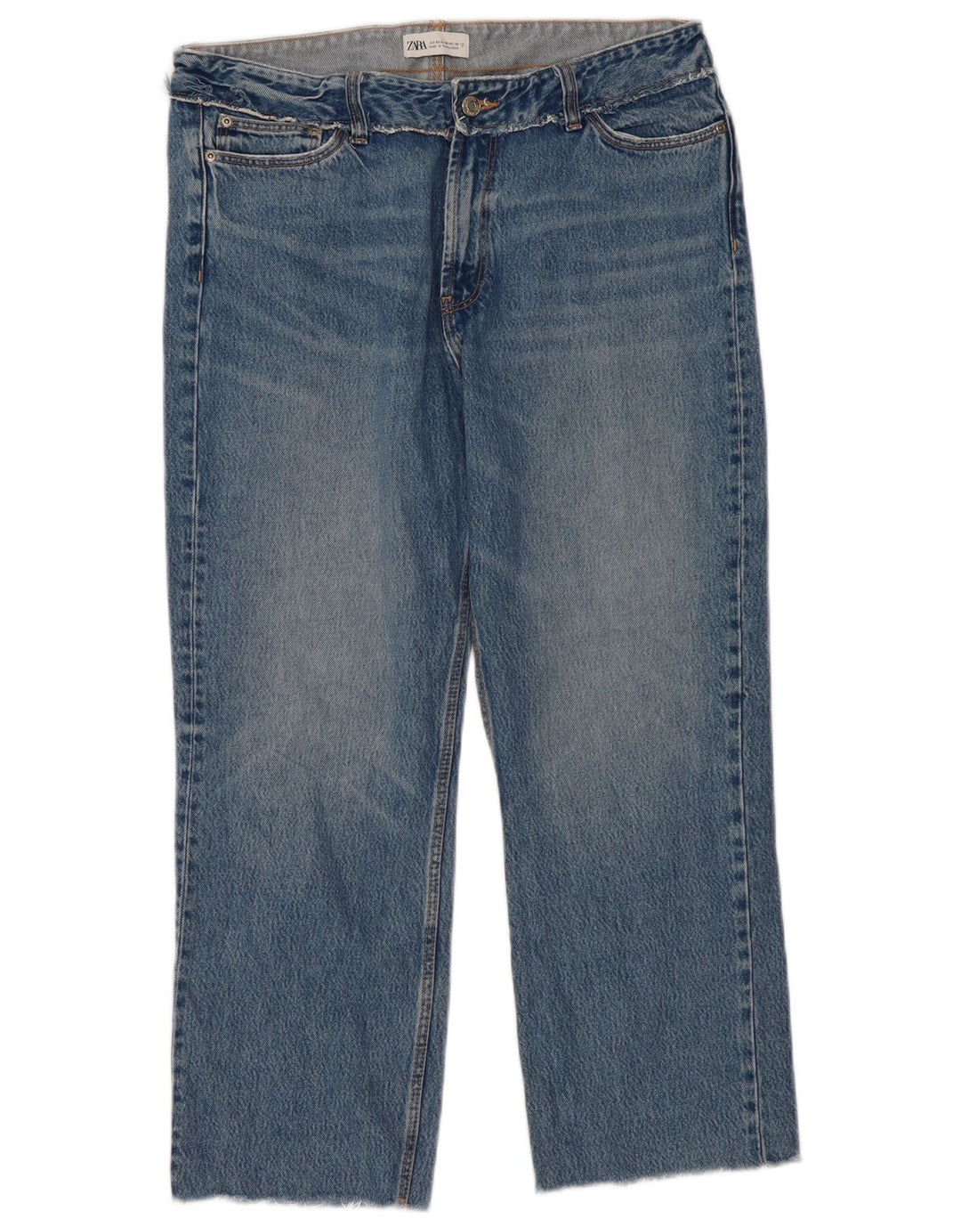 Женские прямые джинсы Zara EU 42, большие W32 L27, синие