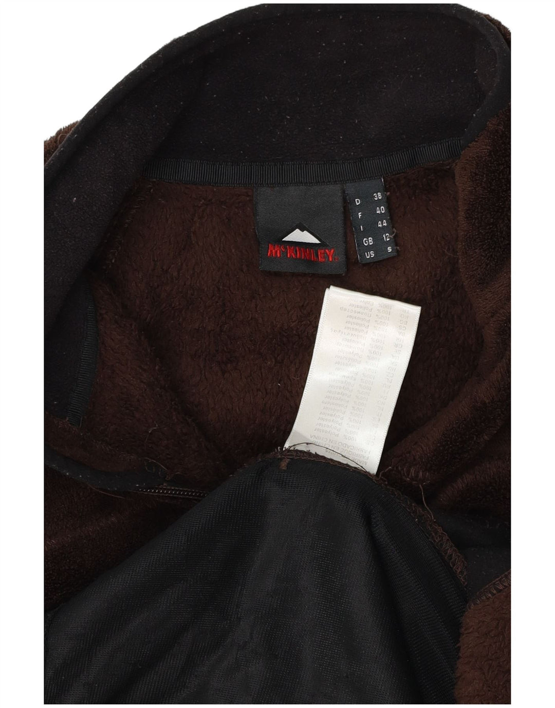 Женская флисовая куртка McKinley UK 12, средний коричневый цвет с цветными блоками