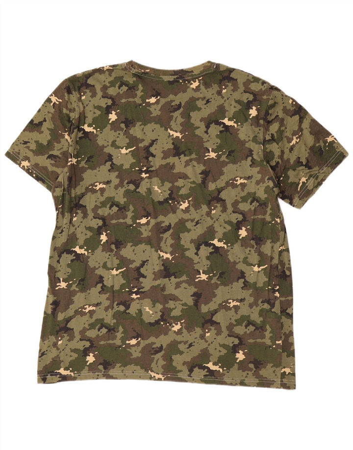 Мужская футболка Decathlon Top XL Хаки Камуфляж