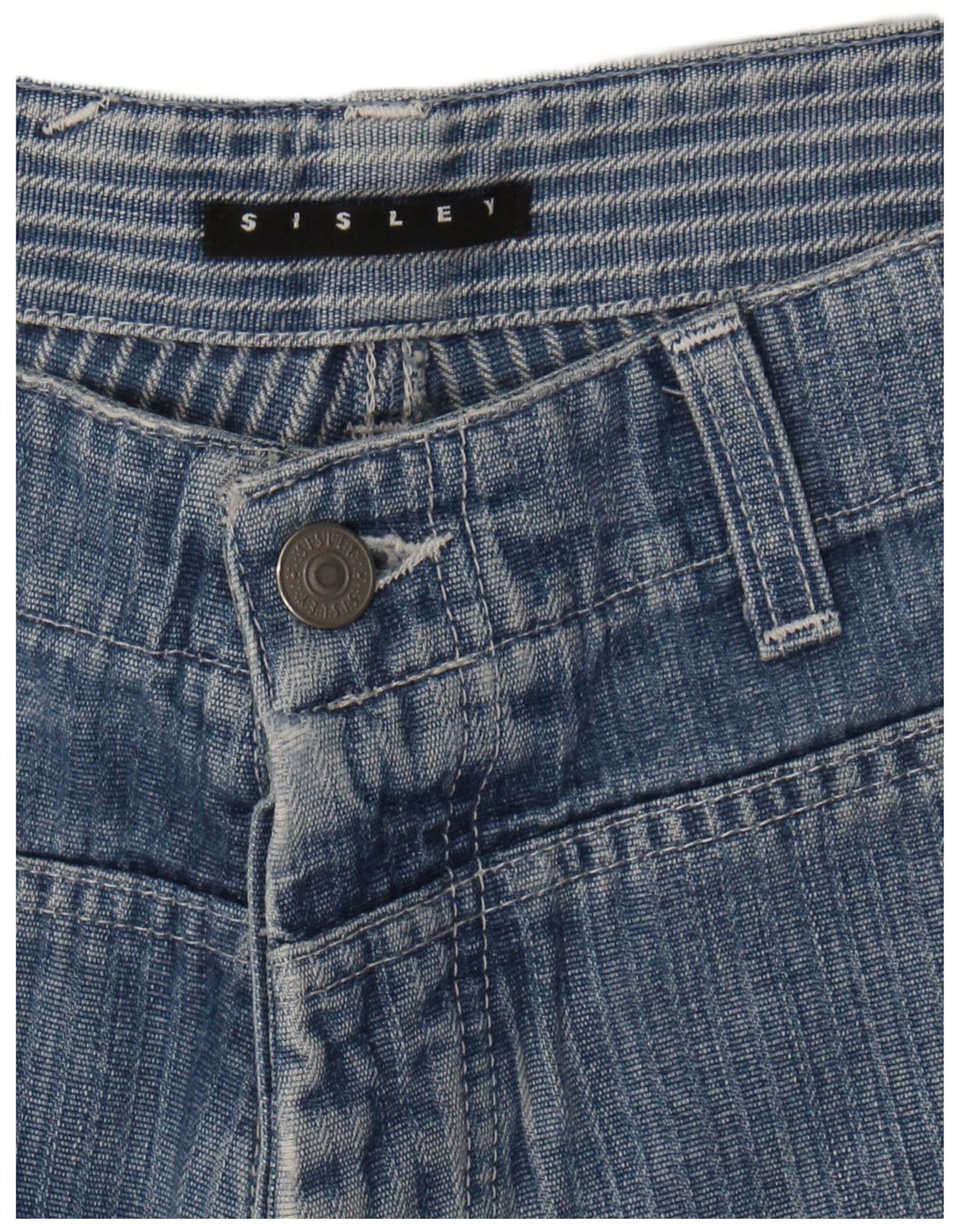 SISLEY Womens Denim Shorts W30 Medium Blue