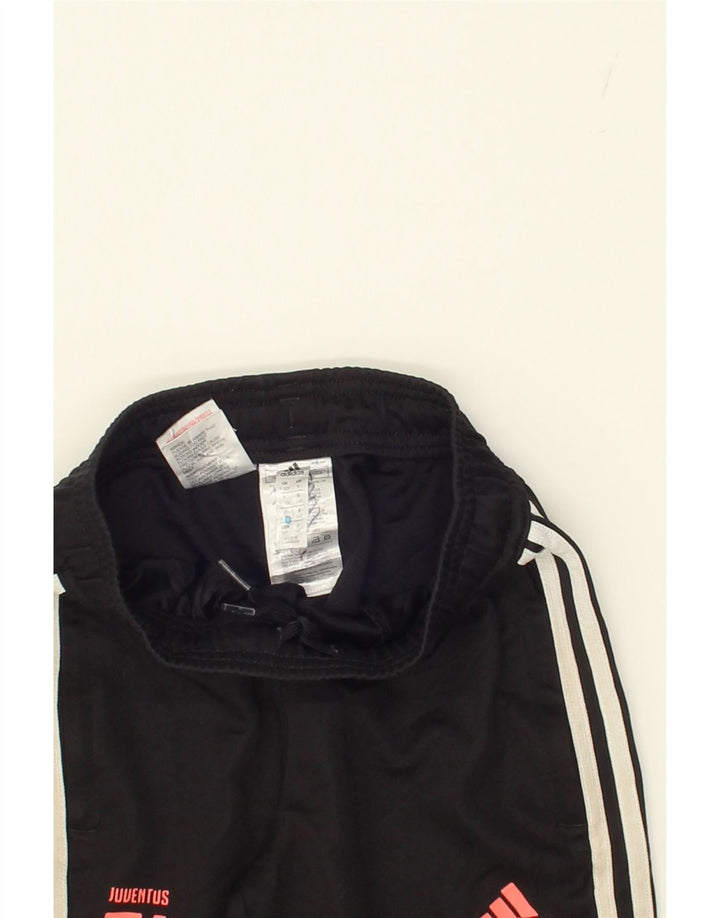 ADIDAS Boys Juventus Tracksuit Trousers 9-10 Years  Black Polyester Vintage Adidas and Second-Hand Adidas from Messina Hembry 