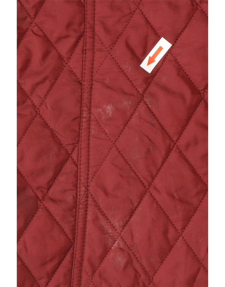 Женская стеганая куртка Barbour UK 8, маленькая красная с цветными блоками, полиамид