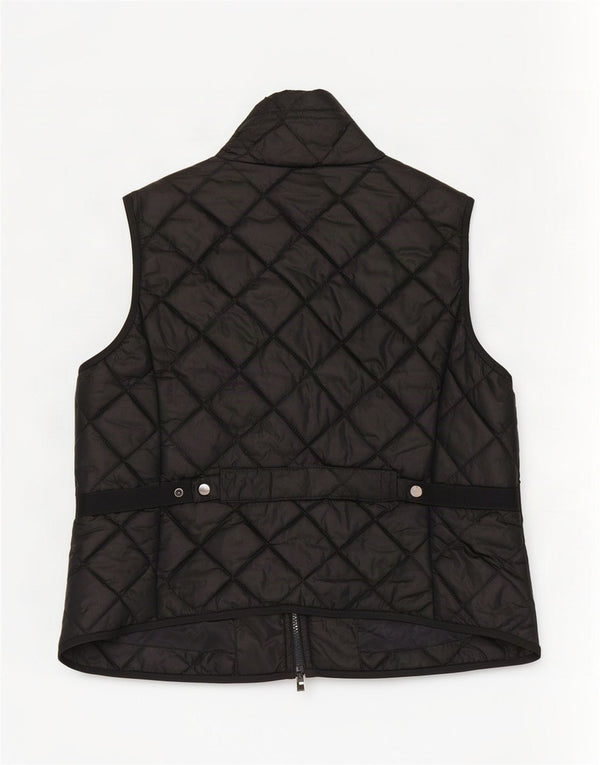 Esprit Womens Quilted Gilet UK 14 Large Black Polyester