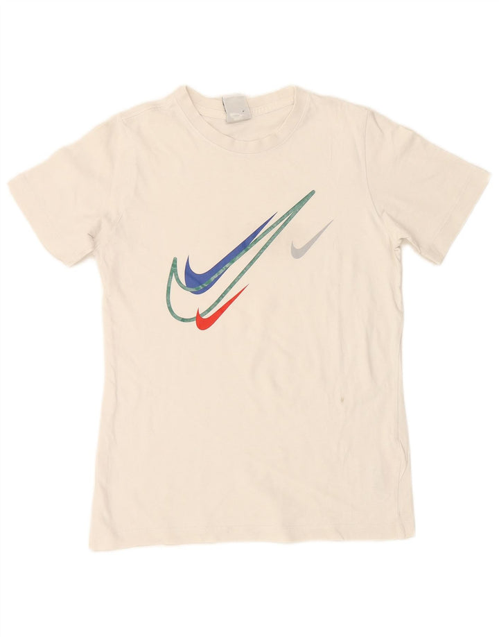 NIKE Boys Graphic T-Shirt Top 12-13 Years Large  White
