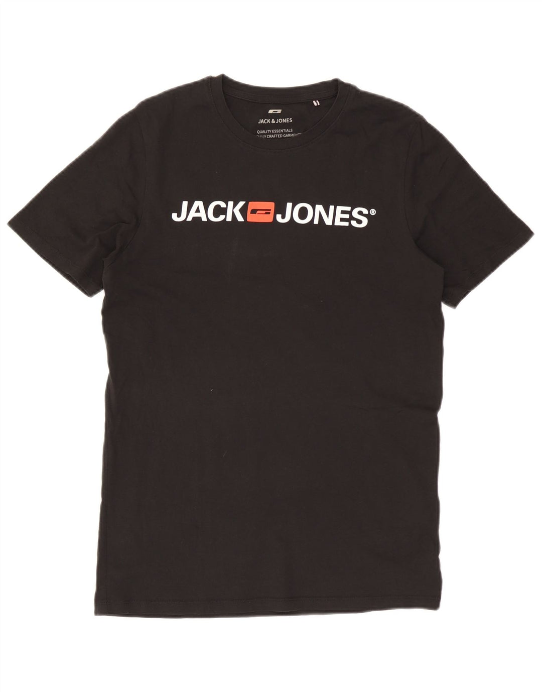 Мужская футболка с рисунком Jack & Jones, большая черная