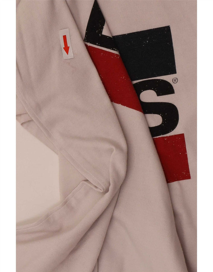 Мужская футболка с рисунком Levi's, большая белая