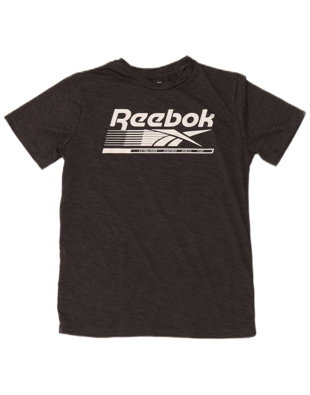 Футболка Reebok с рисунком для мальчиков, 10–11 лет, средний серый полиэстер