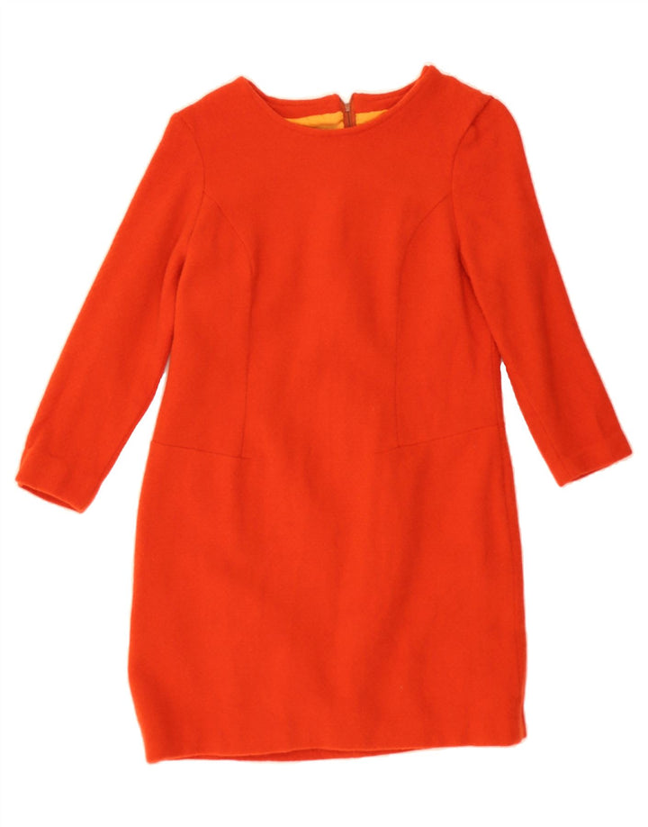 VINTAGE Womens 3/4 Sleeve Sheath Dress UK 12 Medium Red Vintage Vintage and Second-Hand Vintage from Messina Hembry 