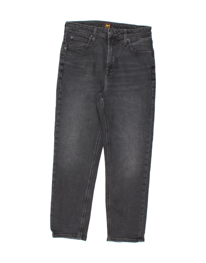LEE Womens Carol Straight Jeans W28 L26 Black Cotton Vintage Lee and Second-Hand Lee from Messina Hembry 