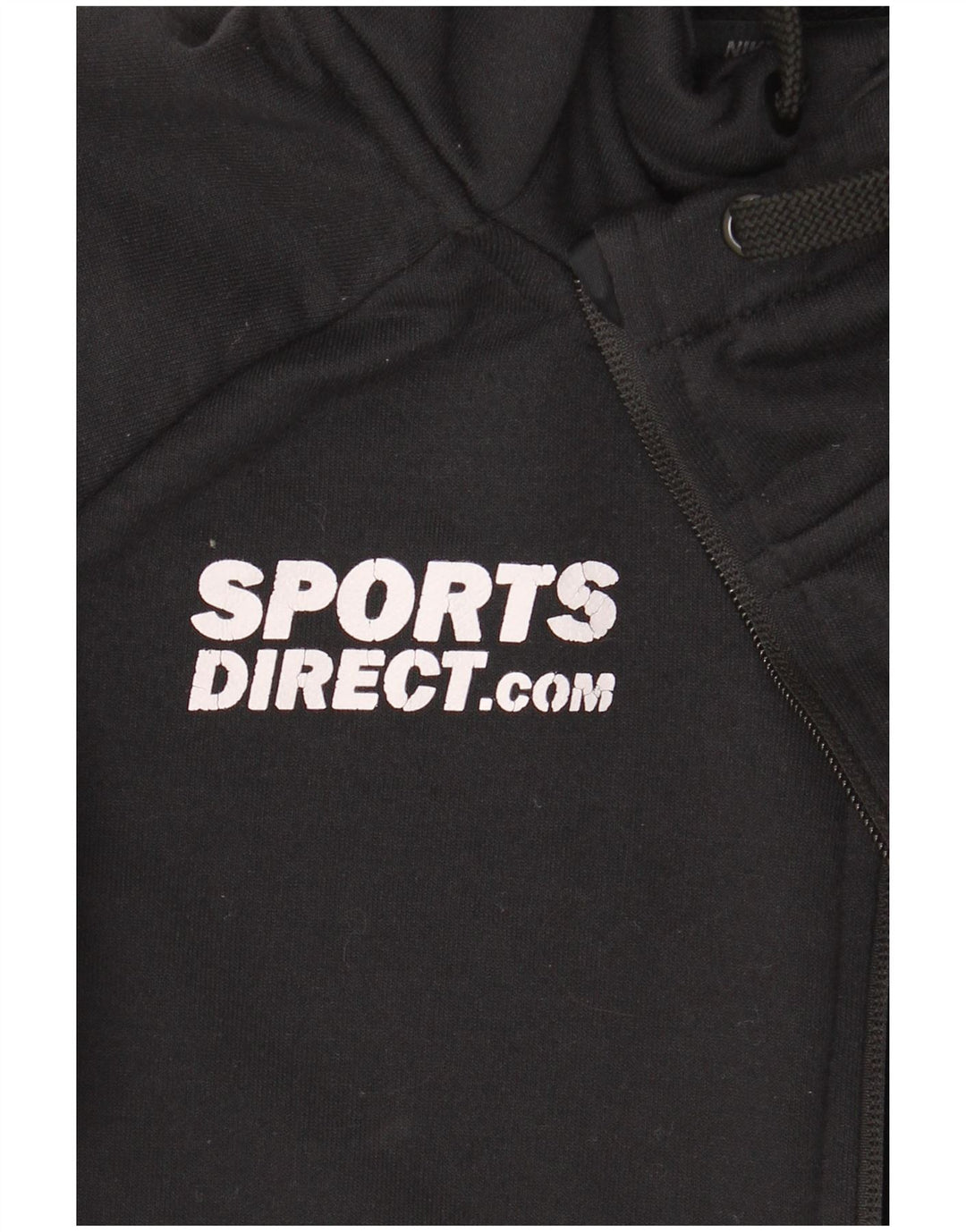 Мужской свитер с капюшоном и молнией с графическим рисунком Nike Dri Fit, маленький черный полиэстер