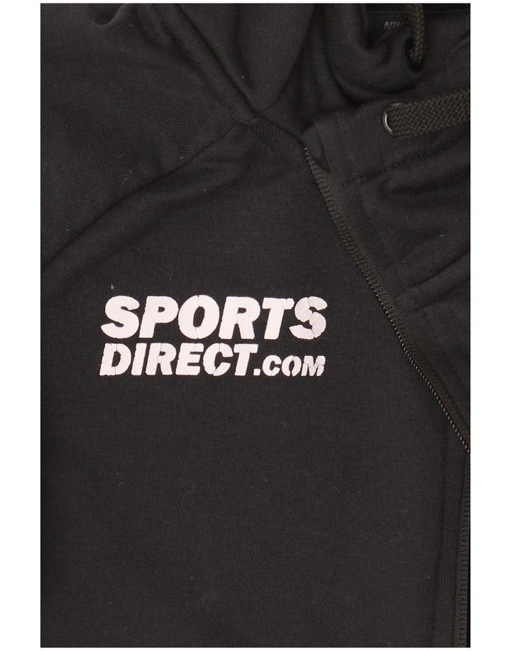 Мужской свитер с капюшоном и молнией с графическим рисунком Nike Dri Fit, маленький черный полиэстер