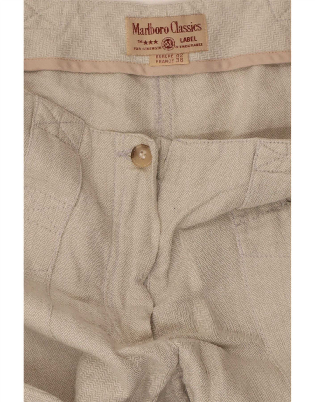 Брюки карго женские Marlboro Classics EU 42 Large W30 L30 Бежевые