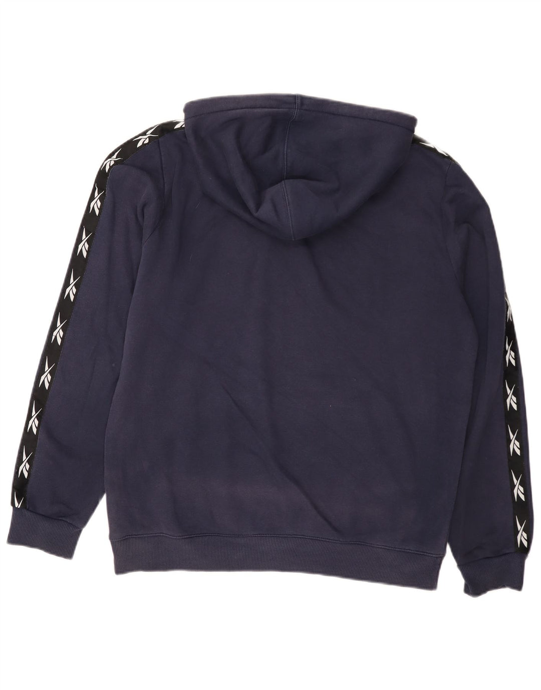 Мужской джемпер с капюшоном Reebok, темно-синий, хлопковый, с рисунком