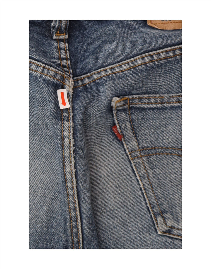 Мужские джинсовые шорты LEVI'S 501 W34, большие синие, хлопок